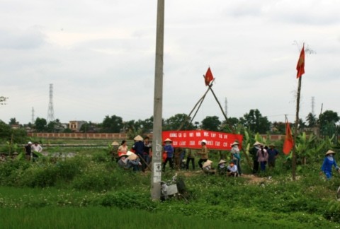 Côn đồ, hành hung, dân Tiên Lãng, bàn giao, công trình